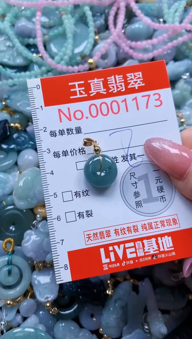 翡翠未镶嵌吊坠(不含链)1173