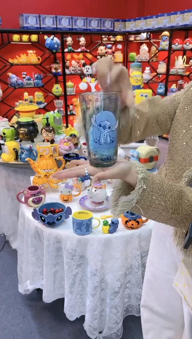 【闪购商品】1@@高硼硅史迪仔玻璃杯