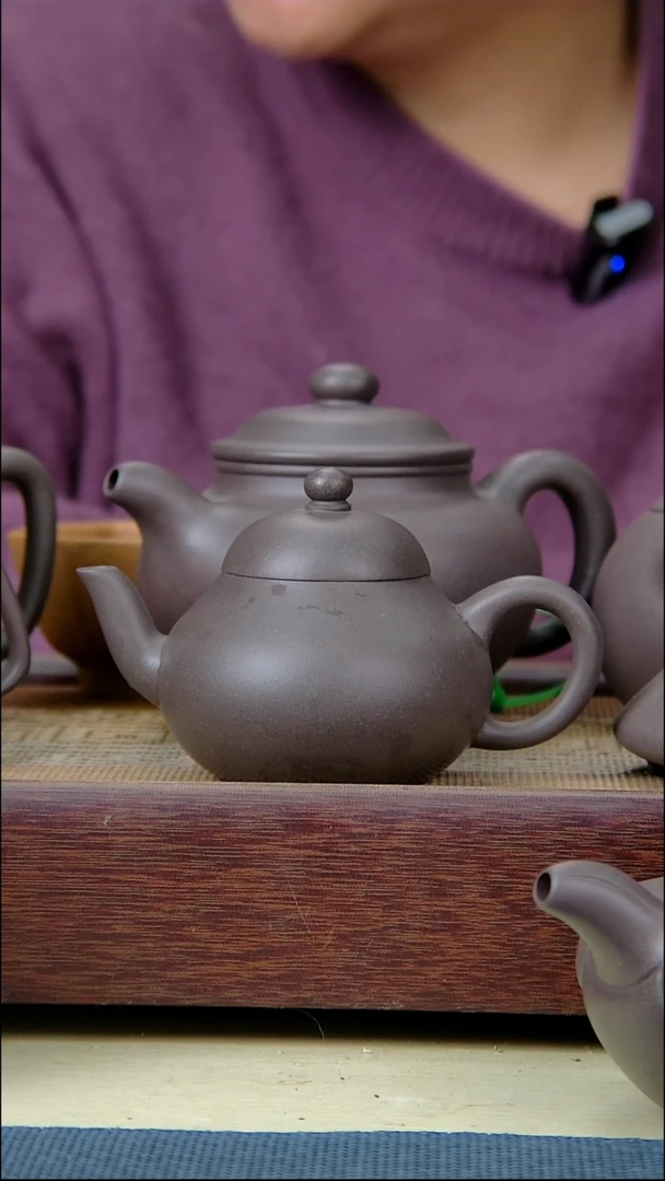 【闪购商品】清灰紫梨型壶纯原矿150cc