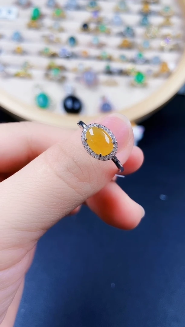 【闪购商品】翡翠戒指银S925镶嵌120120120