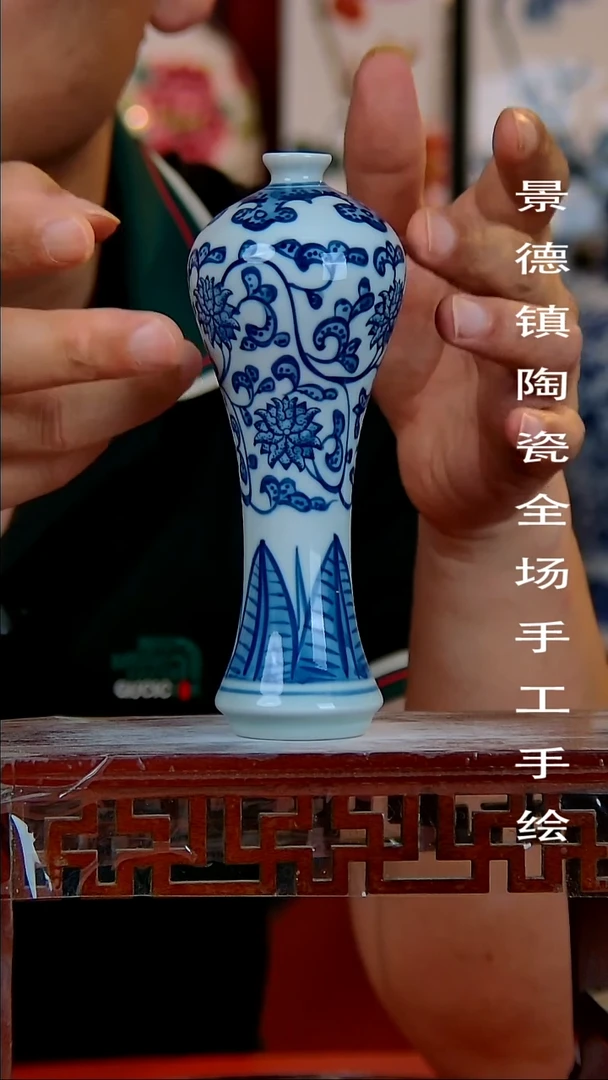 摆件景德镇陶瓷 手工手绘