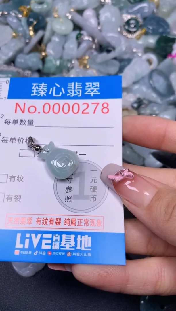 【闪购商品】翡翠颈饰未镶嵌含绳000278