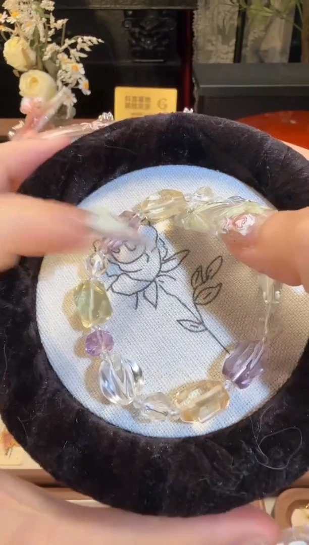 未镶嵌手链水晶清新多宝手串