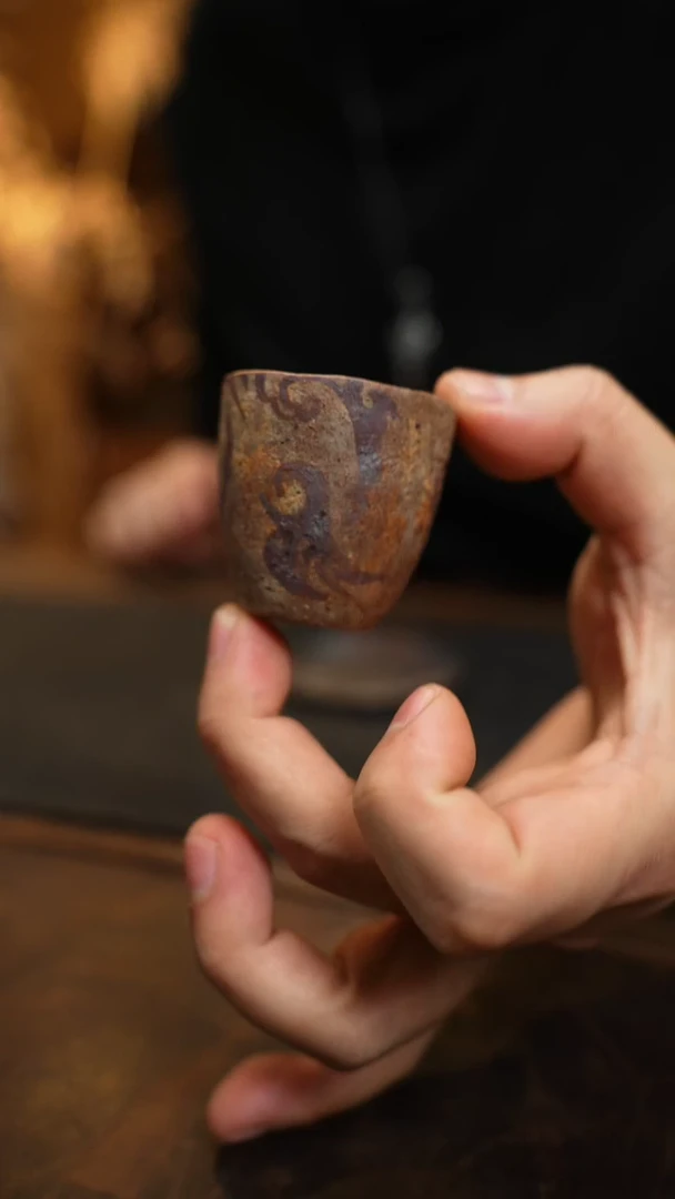 【闪购商品】宗锴紫砂手捏手作主人杯40cc-0174