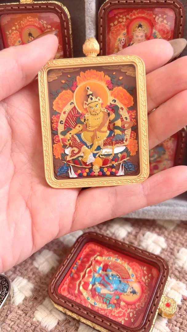 【闪购商品】手链黄铜 黄财 纯手绘 擦擦唐卡