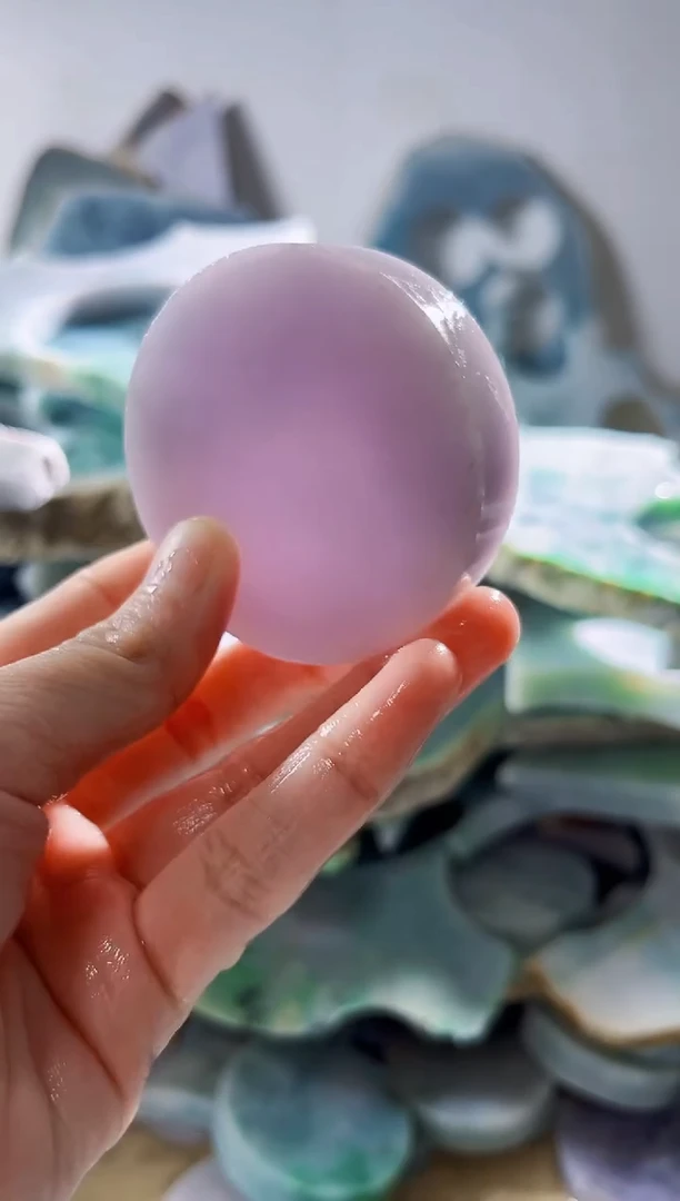 翡翠裸石缅甸翡翠A货柠6117