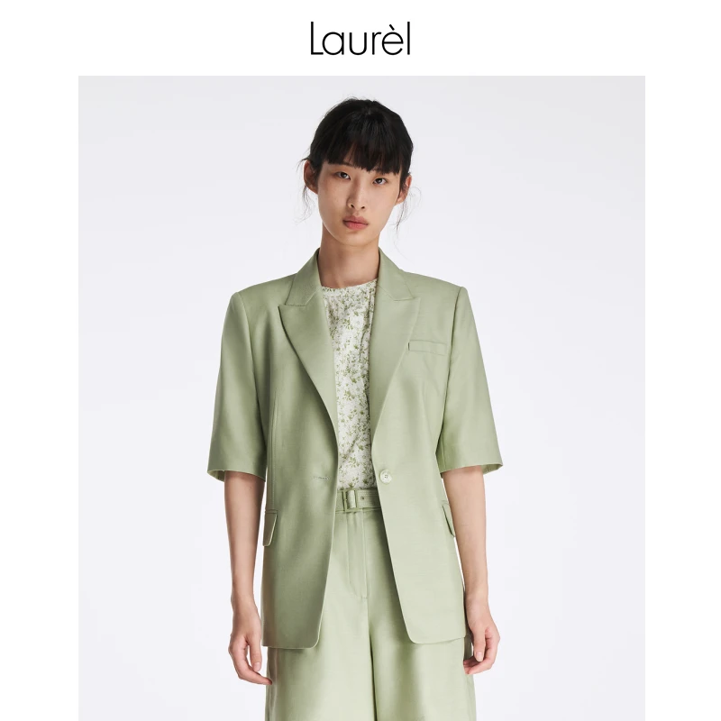 【粉丝专享】Laurel劳芮春夏静谧淡绿西装女LWL342T03500