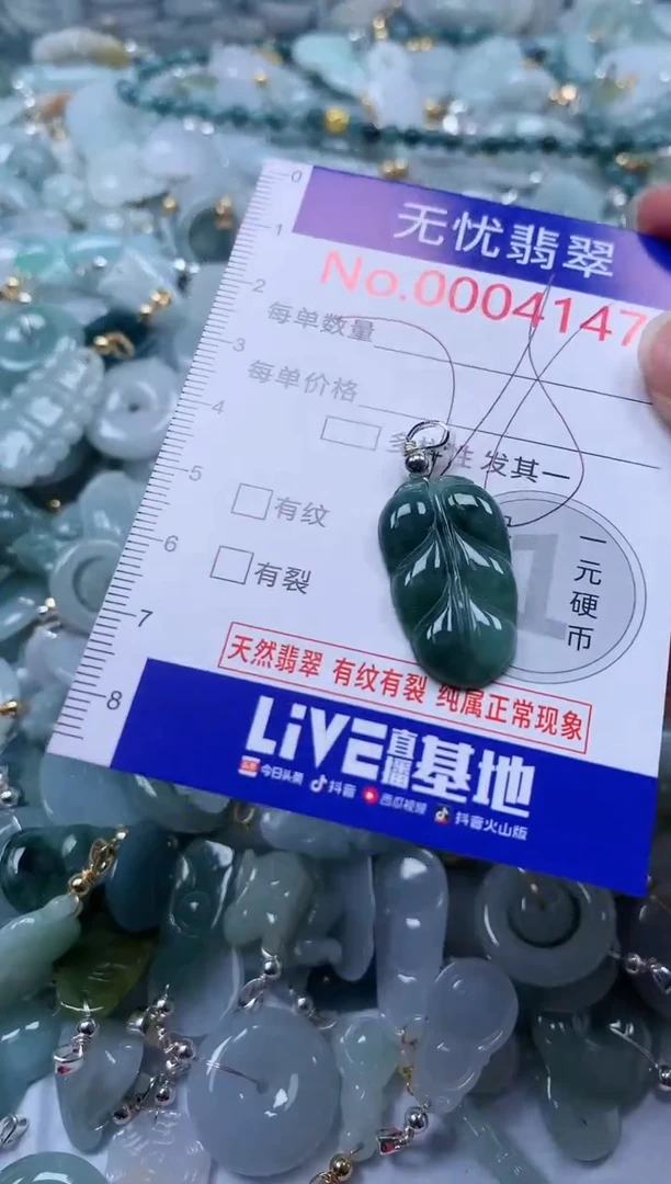 翡翠未镶嵌吊坠(不含链)4147