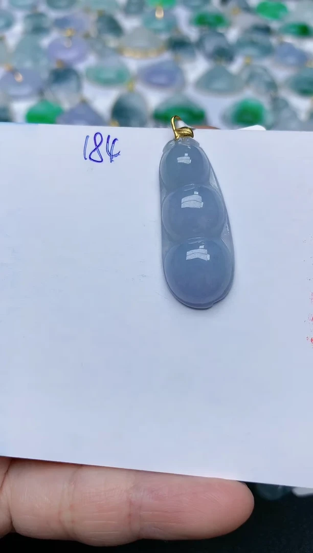 【闪购商品】翡翠颈饰18K金镶嵌天然翡翠A货