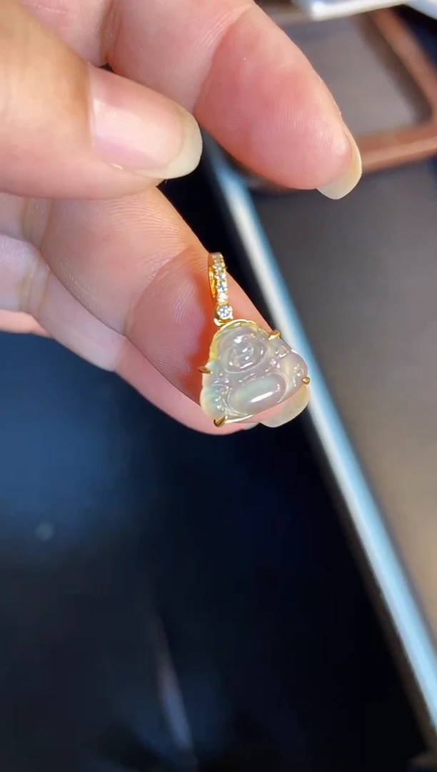 吊坠(不含链)银S925镶嵌翡翠1