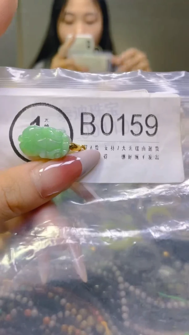 翡翠未镶嵌颈饰/B/翡翠A货一图一物