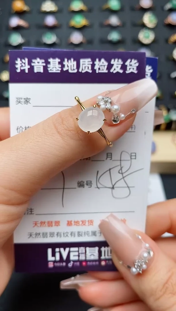 翡翠戒指银S925镶嵌............