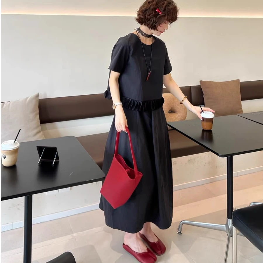 〖猫姐衣橱〗夏季新款港风圆领花苞分体套裙276