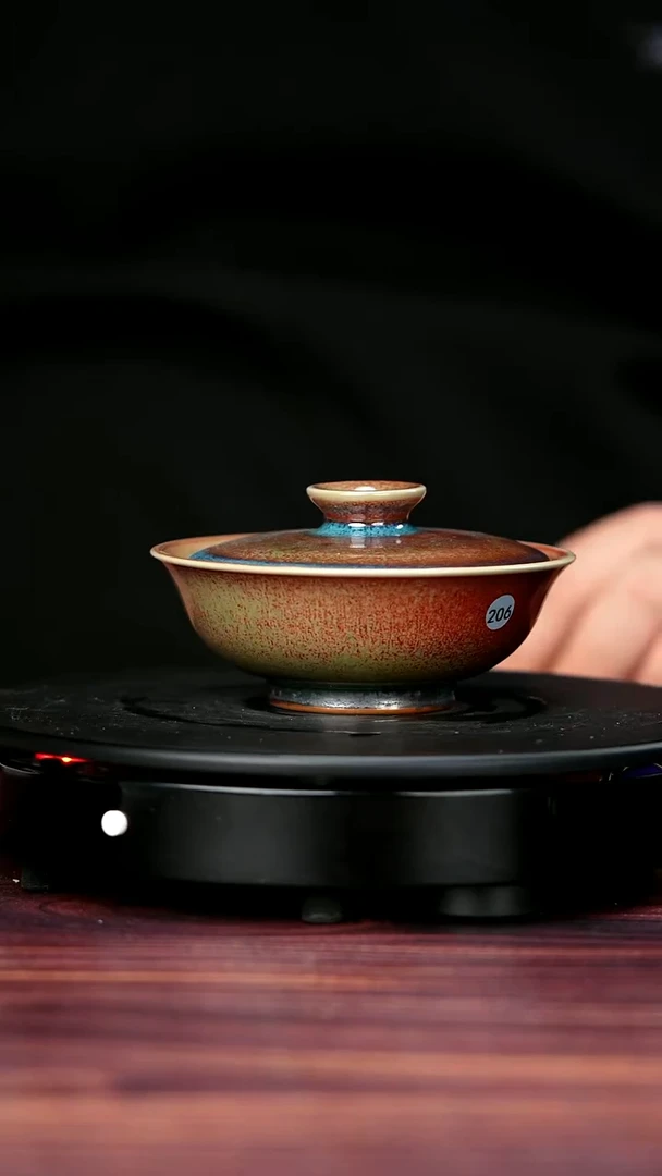 其他钧瓷206#盼龙窑一级品原矿钧瓷盖碗