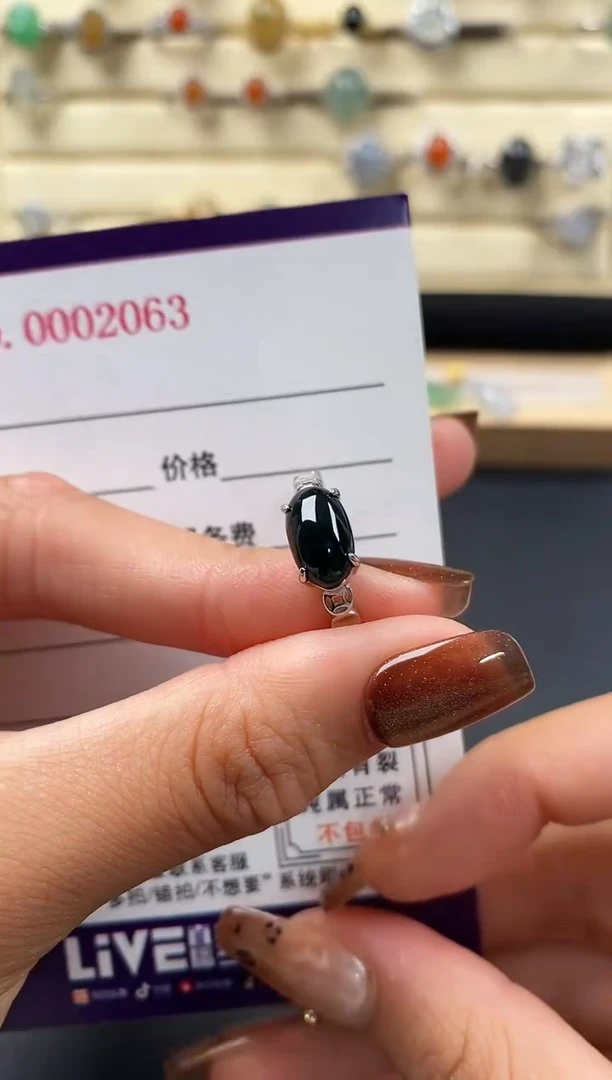 银S925镶嵌戒指翡翠777777+1