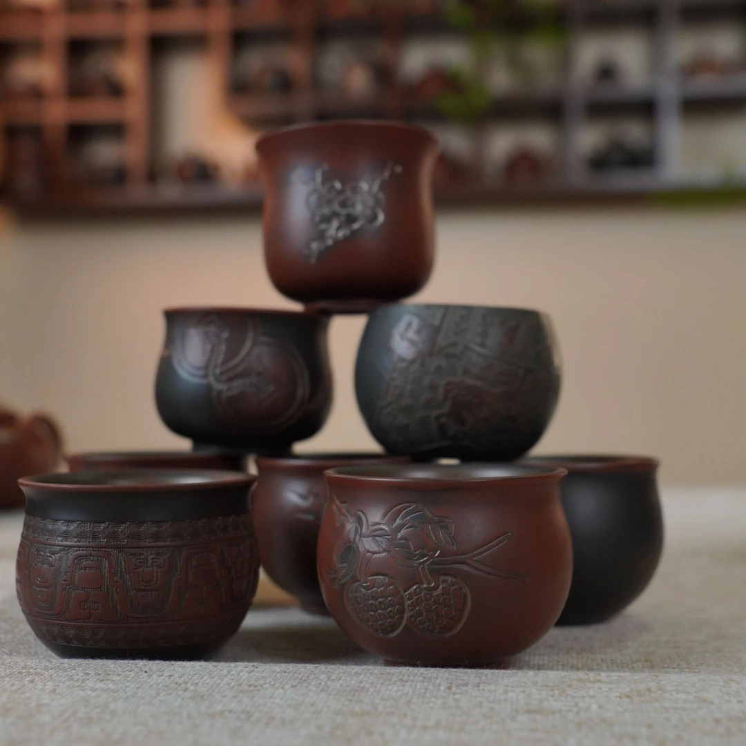 陶礼【盲盒】广西钦州坭兴陶茶杯店内盲盒随机小杯一个