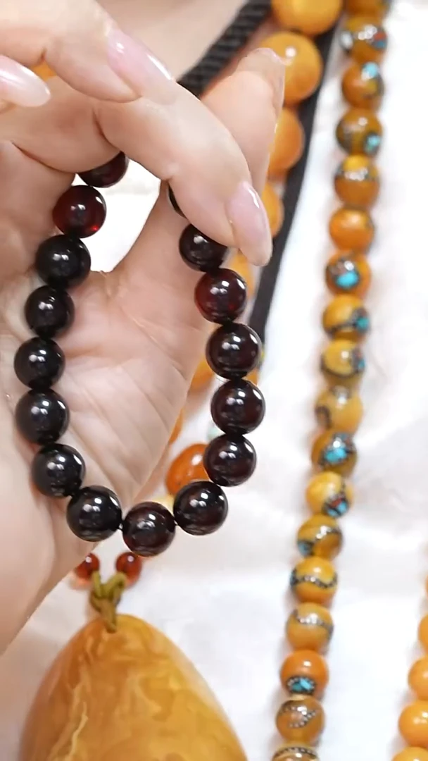 琥珀颈饰未镶嵌5131天然蜜蜡珠宝奇石云端妖孽石膏蜡全部保真