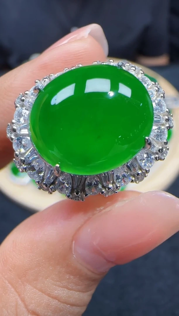 未镶嵌定制翡翠翡翠戒指110