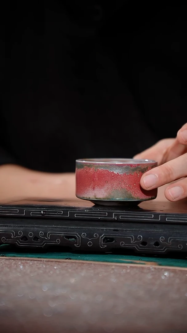 160-1带足直壁杯（炉钧釉）