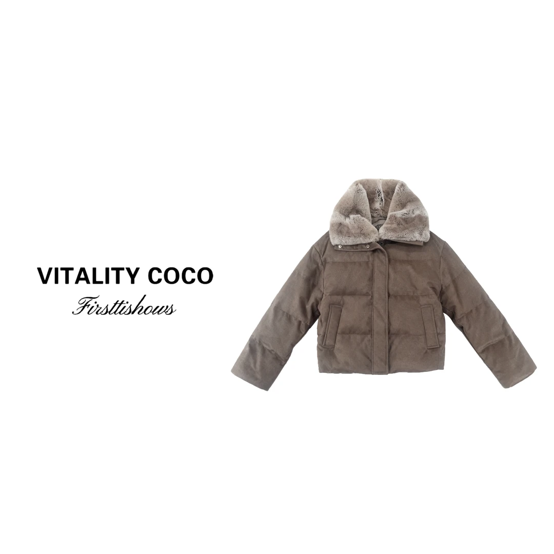 VITALITY COCO·LP系列新款女装 高定羊毛羽绒外套-2523