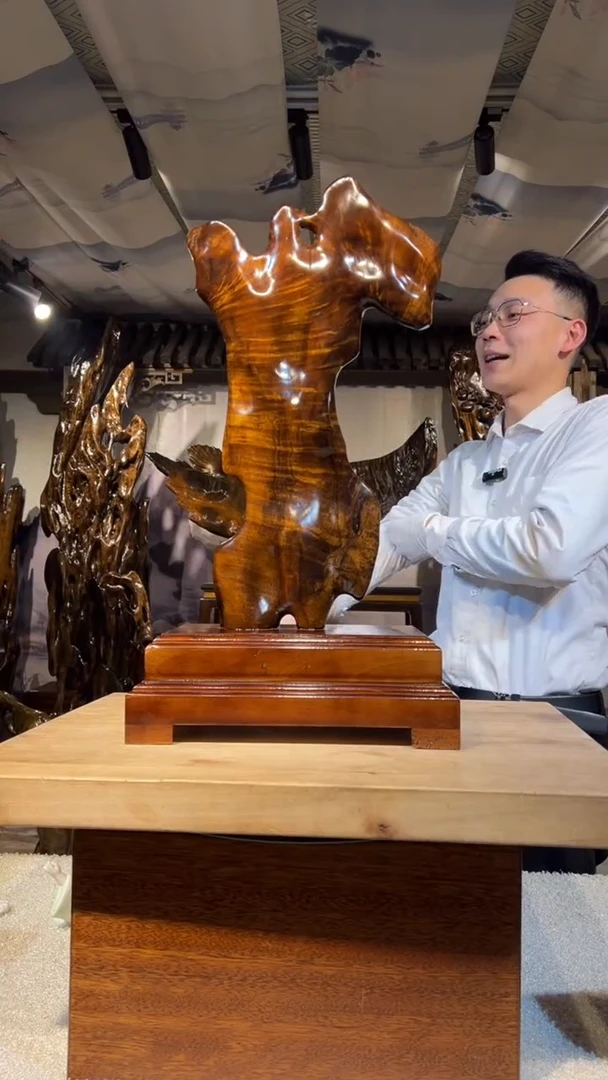 【闪购商品】金丝楠金丝楠小叶桢楠摆件63-34-22