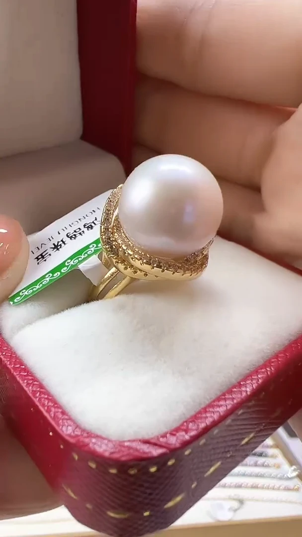 【闪购商品】淡水珍珠戒指未镶嵌三生白雪戒指