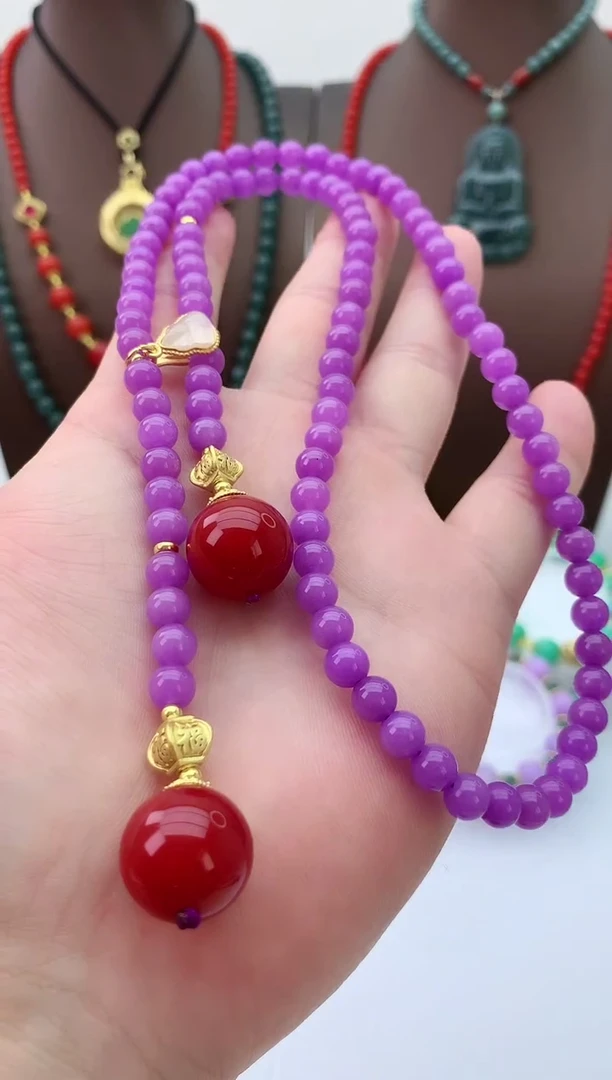 【闪购商品】翡翠颈饰14K金镶嵌D244项链