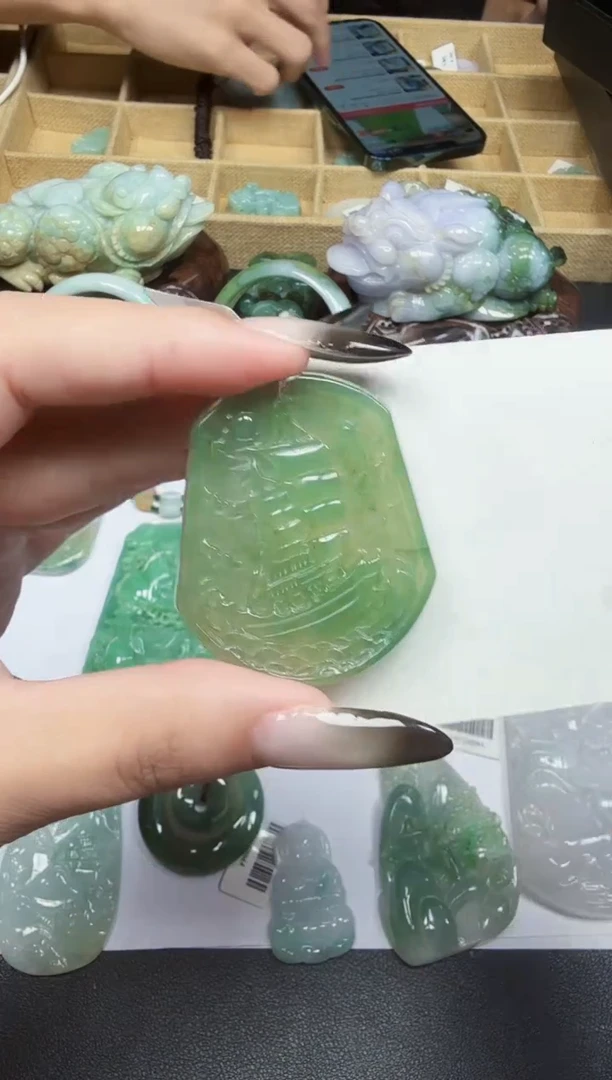 未镶嵌挂件翡翠天然缅甸A货翡翠