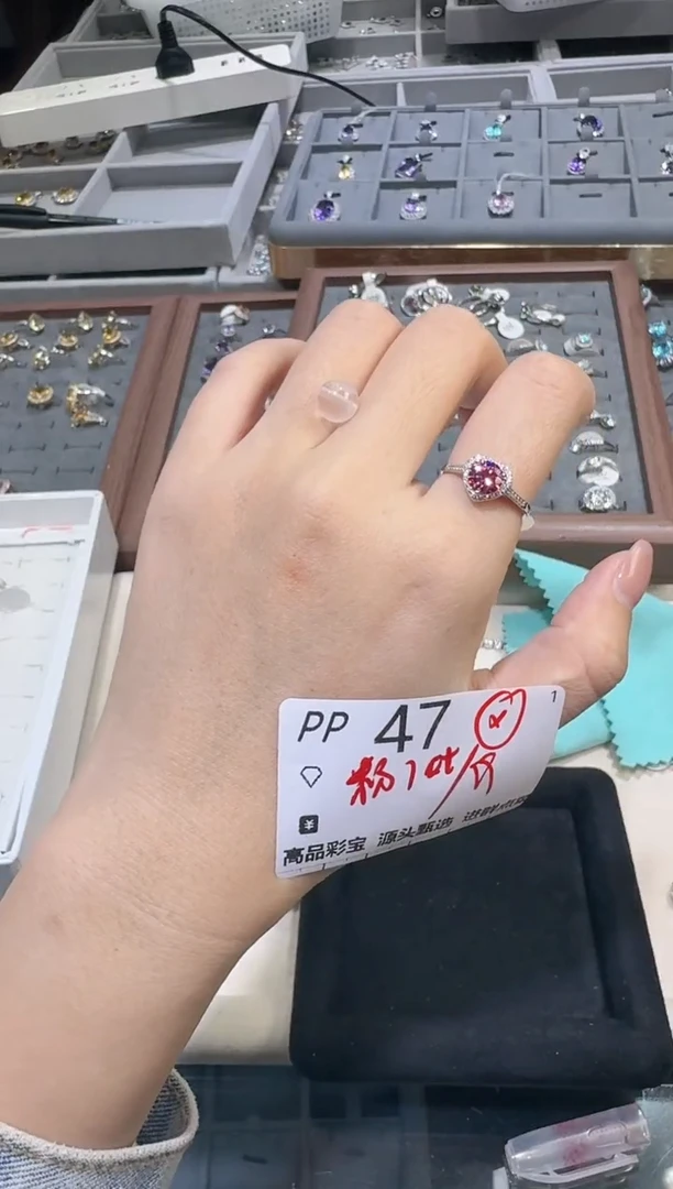 【闪购商品】水晶珠宝半成品银S925镶嵌多样性发一PP47