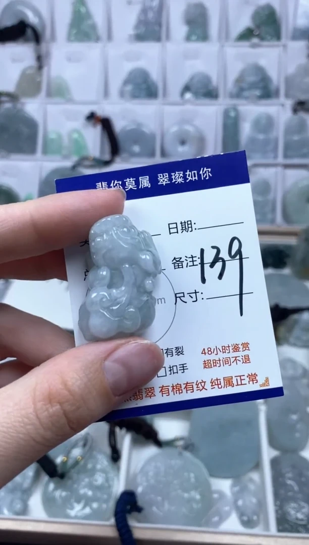 【闪购商品】翡翠颈饰未镶嵌貔貅
