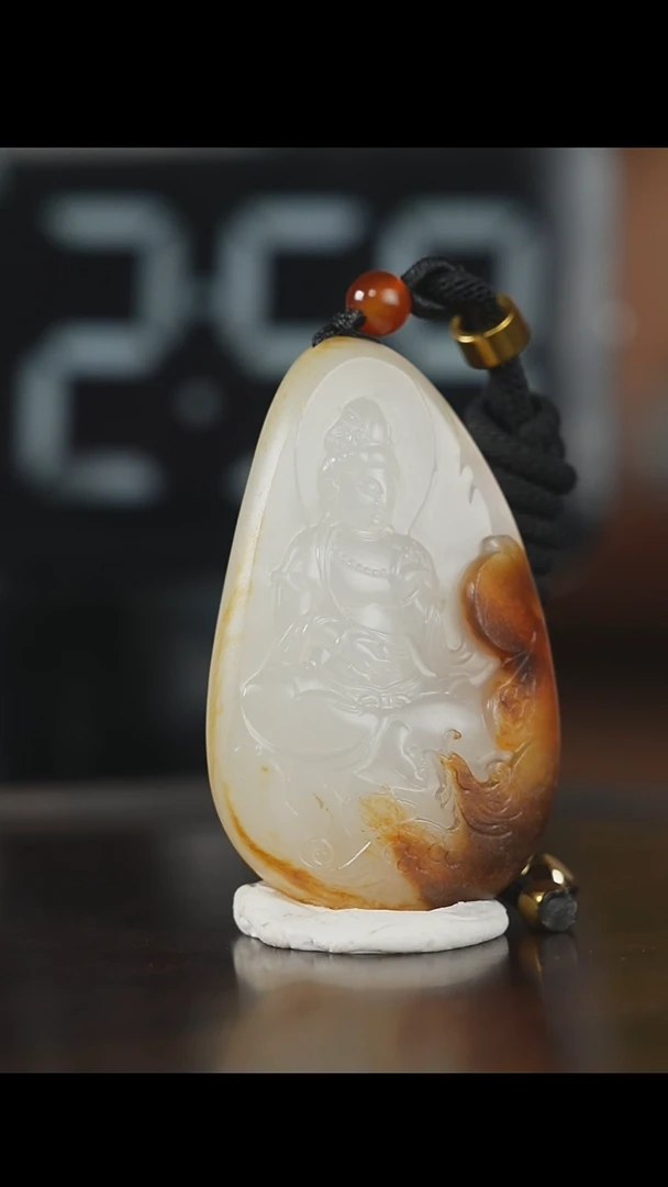 和田玉未镶嵌挂件和田玉观音