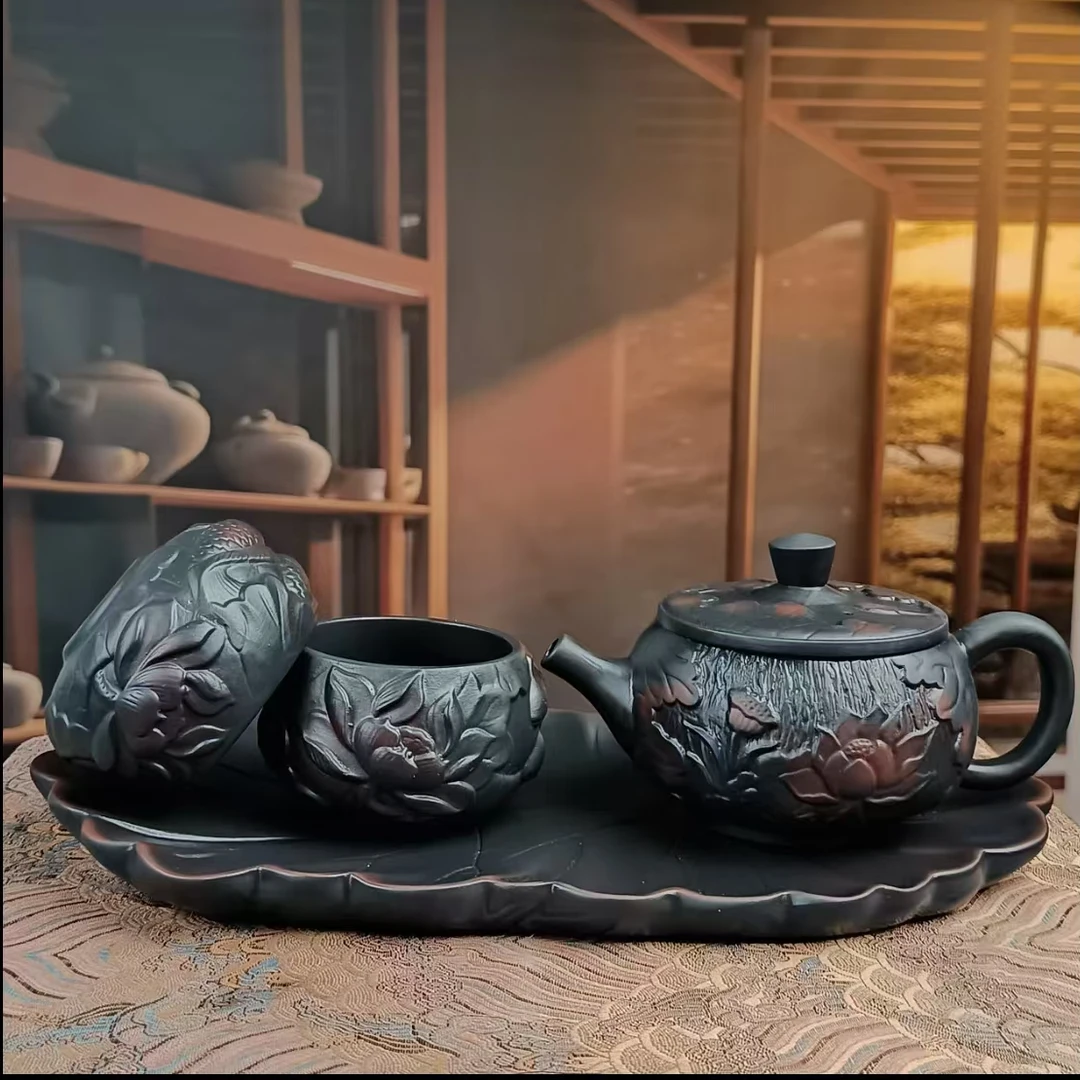 年年有鱼一壶两杯一盘-CTYT01