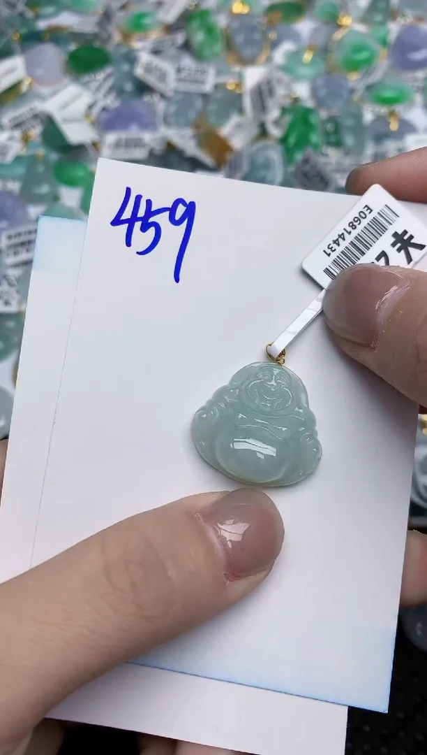 【闪购商品】翡翠颈饰18K金镶嵌天然翡翠A货