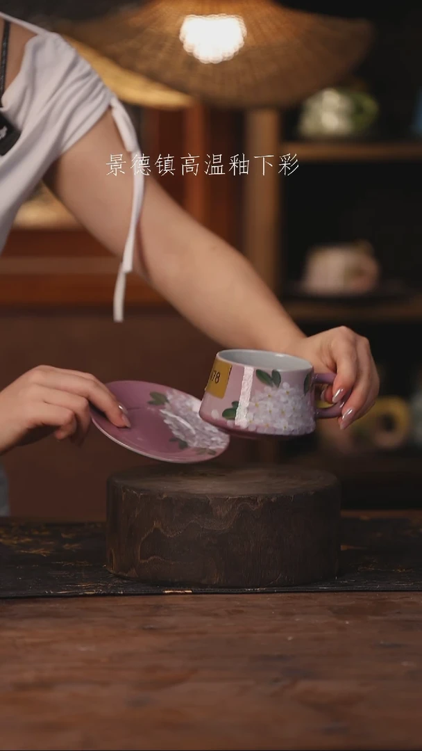 陶瓷景德镇高温釉下手绘陶瓷478