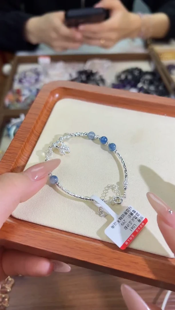 【闪购商品】水晶手链未镶嵌蓝晶设计款L061