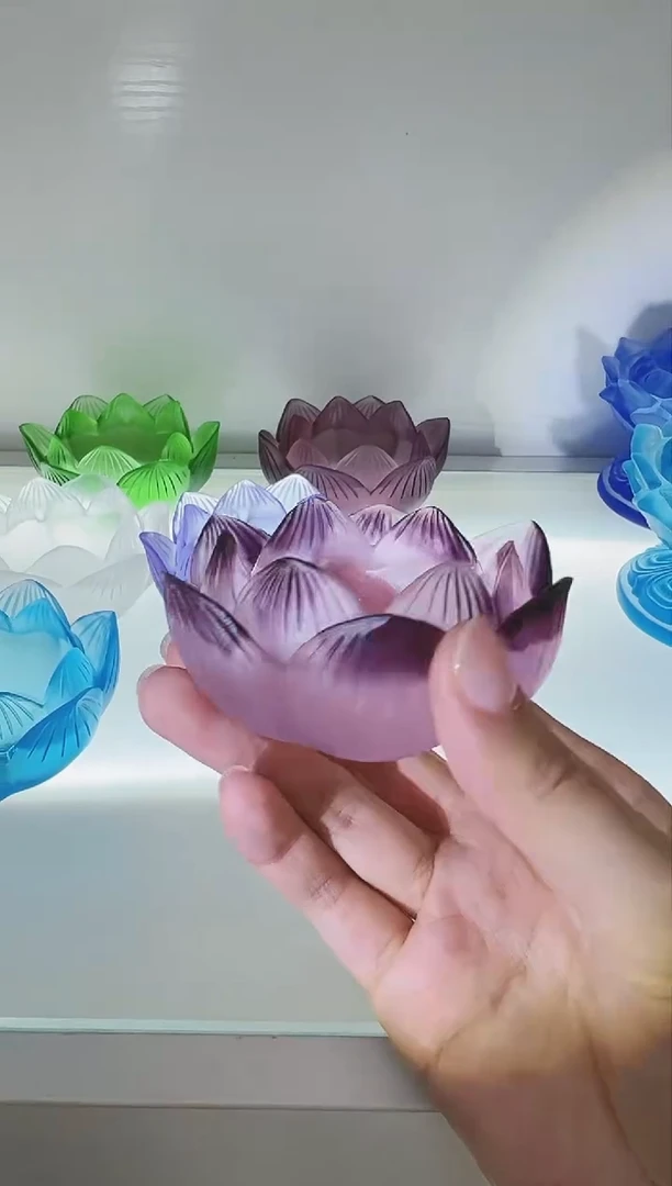 手工艺品琉璃古法琉璃烛台