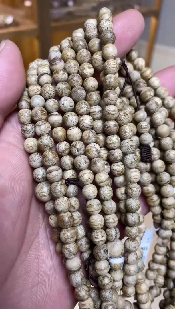 【闪购商品】沉香手串达拉干圆珠长串虎斑纹0.7多样性发其一
