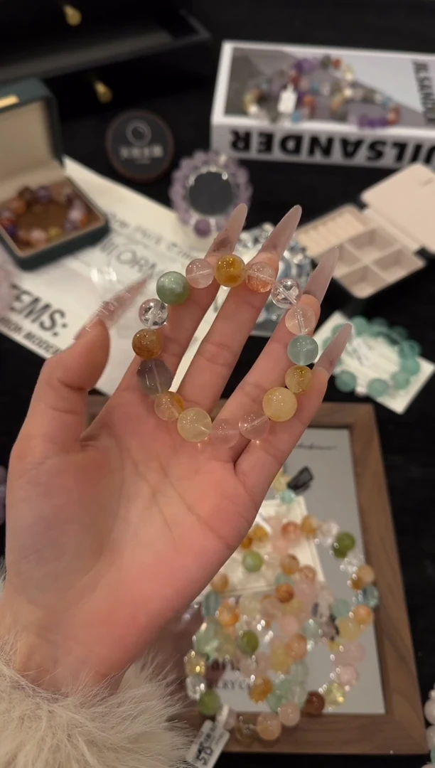 未镶嵌手链水晶橘子青提x2394