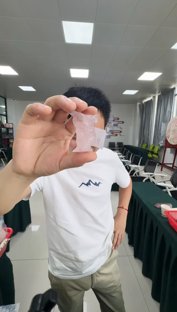 水晶珠宝半成品未镶嵌w9135 粉水晶摆件