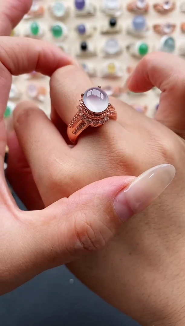 未镶嵌戒指翡翠缅甸天然A货翡翠22  6-1