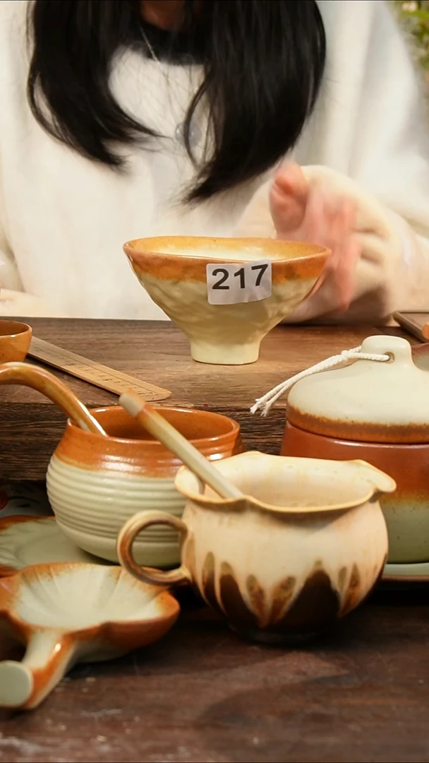 盘高颜值粗陶餐具限时抢购
