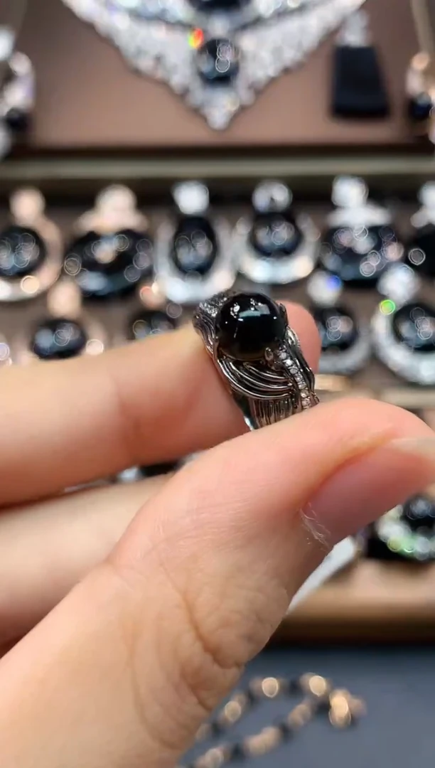 18K金镶嵌戒指翡翠C19