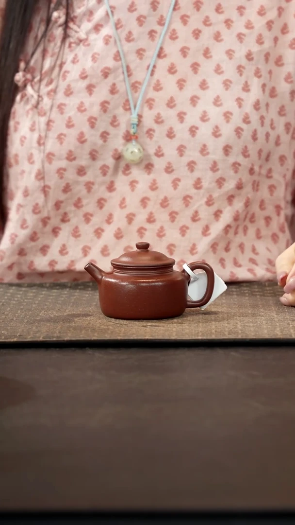 茶壶紫砂桃花紫泥笠帽德钟120cc