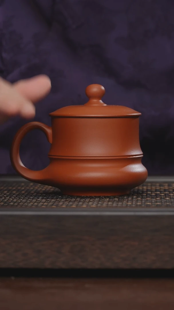 【闪购商品】紫砂茶杯非遗茶器-鸿运朱泥