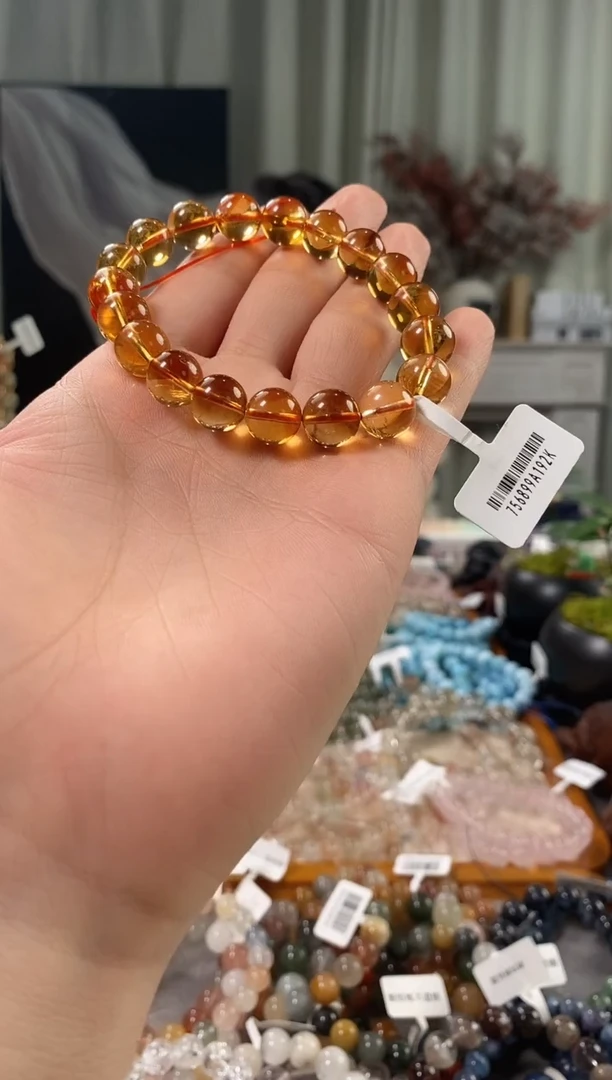 未镶嵌手链水晶黄水晶