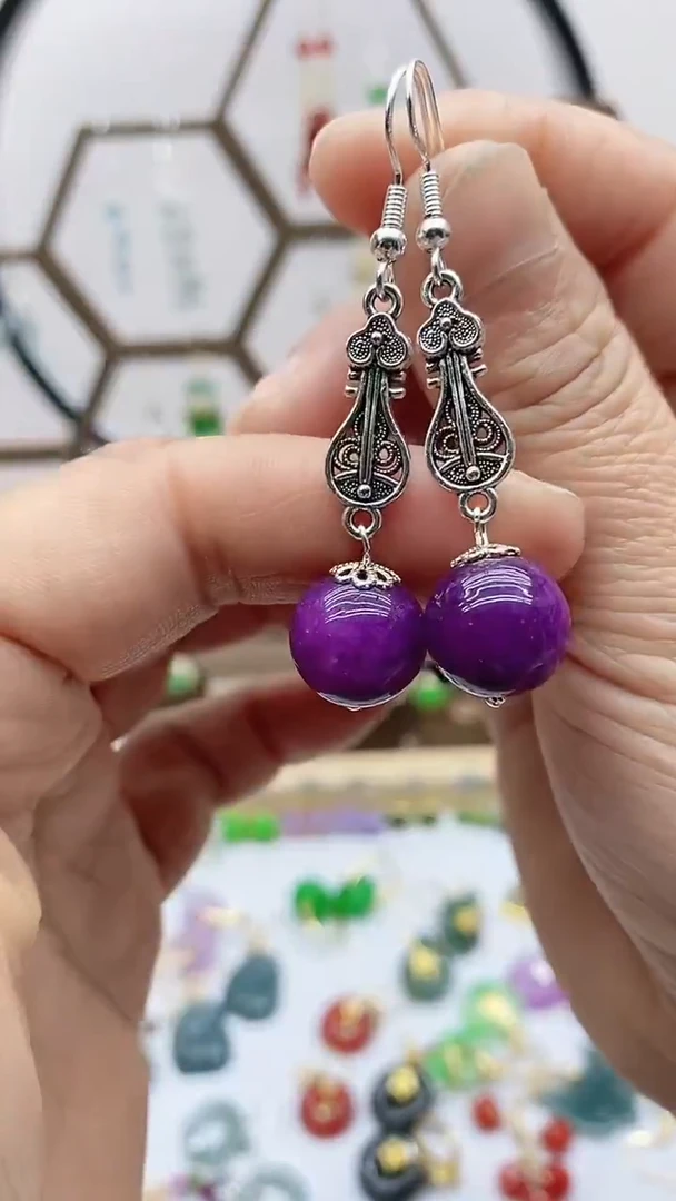 未镶嵌苏纪石（舒俱来）耳饰118