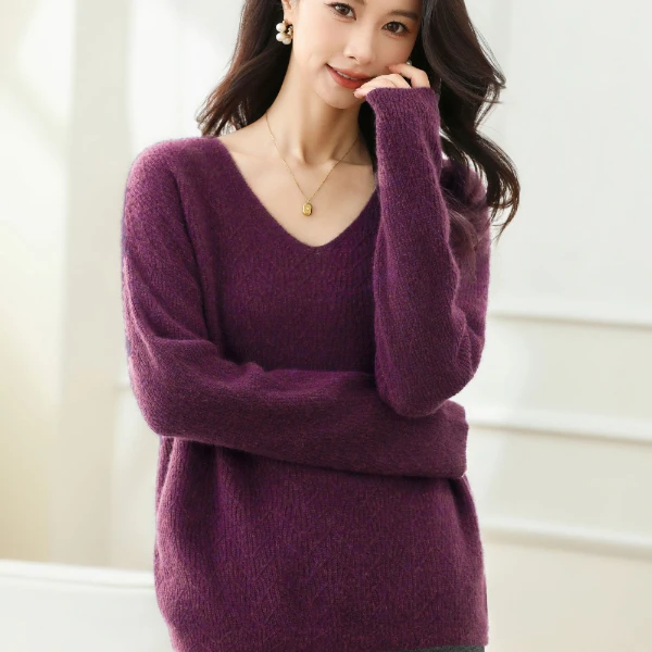 天山【100山羊绒】2025新款时尚百搭高级感女士羊绒衫YTNL3411T