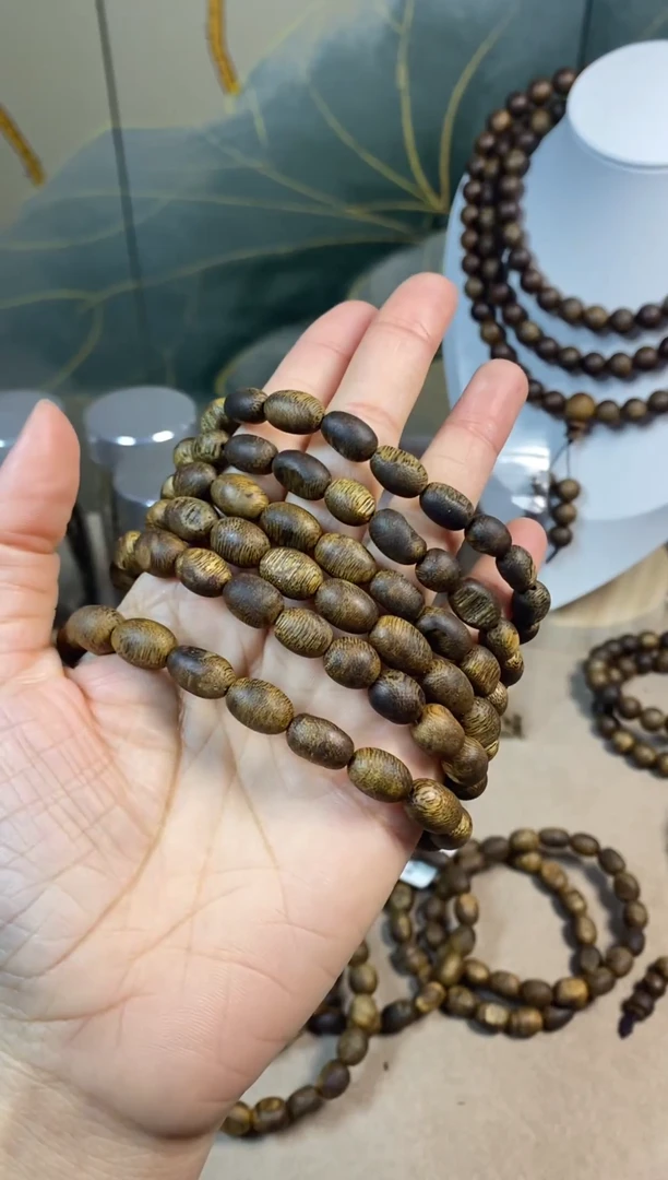 沉香手串留疤单圈卡8规格5克