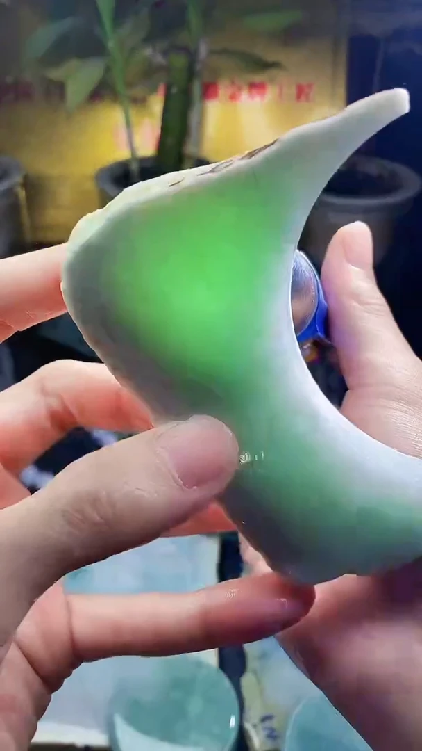 未镶嵌挂件翡翠小雨53