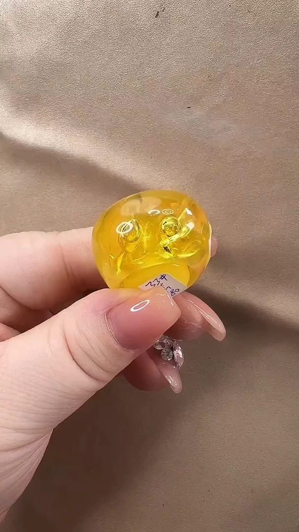 琥珀颈饰未镶嵌戒指